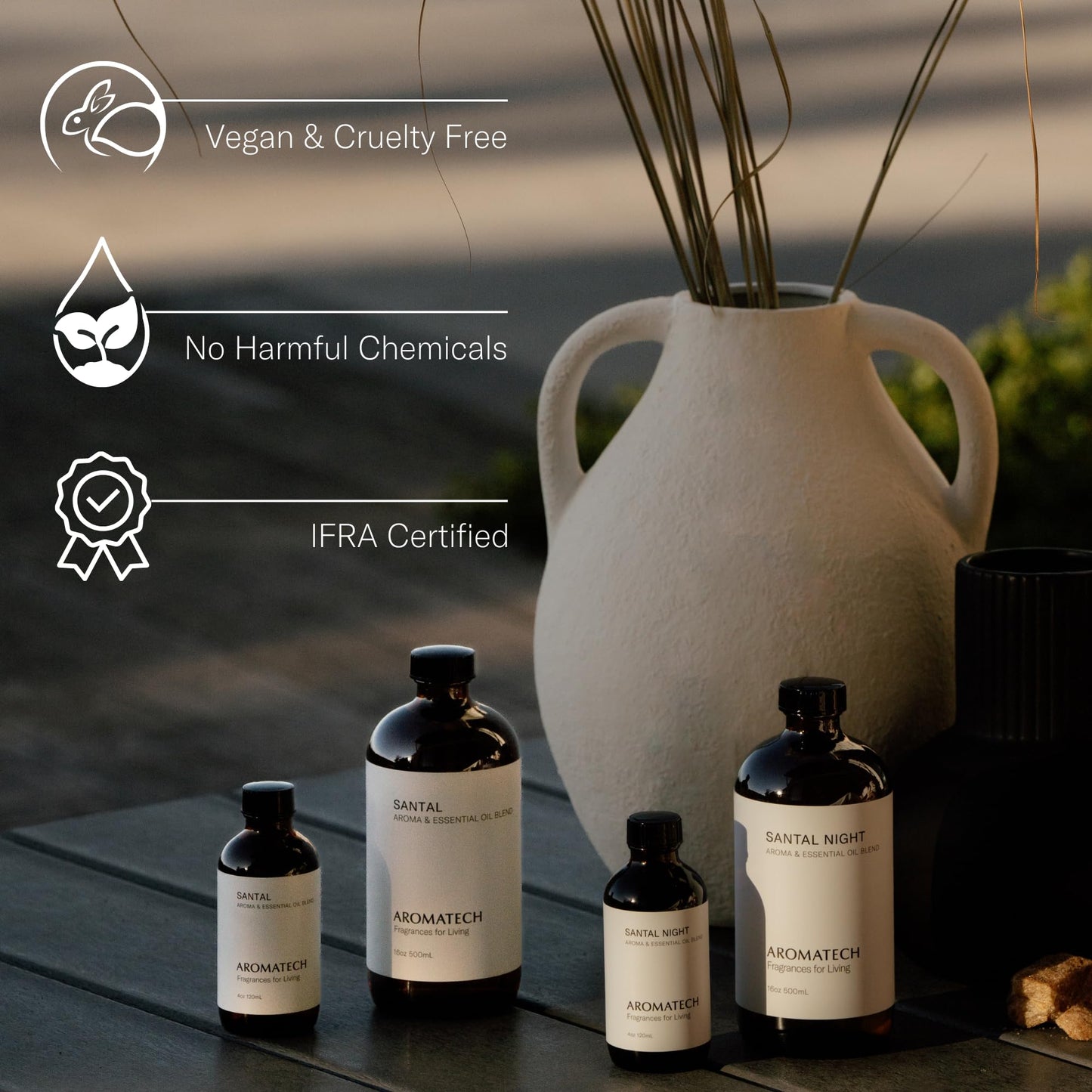 Aromatech White Tea & Bamboo Aroma Essential Oil Blend – Luxury Hotel Inspired for Ultrasonic Diffusers & Nebulizers (500 mL / 16.9 fl oz)