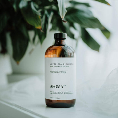 Aromatech White Tea & Bamboo Aroma Essential Oil Blend – Luxury Hotel Inspired for Ultrasonic Diffusers & Nebulizers (500 mL / 16.9 fl oz)