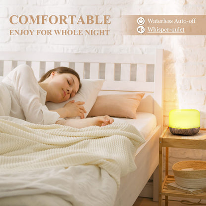 Aromatherapy Diffuser 300ml | Ultrasonic Humidifier, Auto-Off, Night Light