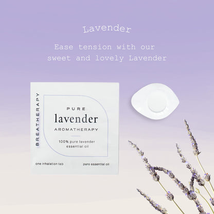 Aromatherapy Lavender Patches - Pure Lavender Essential Oils for Headache Relief (4-Pack)