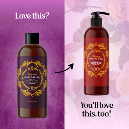 Aromatherapy Massage Oil for Couples - Lavender & Vitamin E | 16 oz