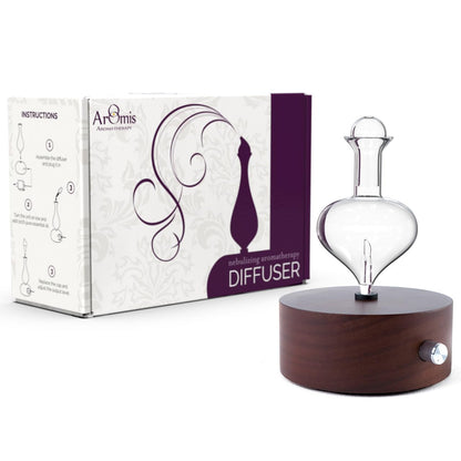 ArOmis Premium Glass Essential Oils Nebulizer - Waterless Diffuser for Aromatherapy