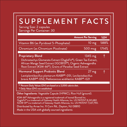 Arrae MB-1 45+ — Natural Appetite Support, Energy & Metabolic Wellness, 60 Capsules