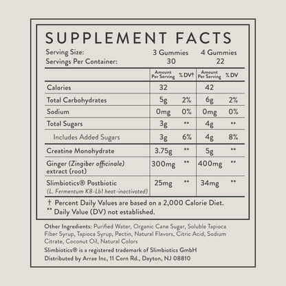 Arrae Tone Gummies – Creatine Monohydrate 5g for Women | Lean Muscle, Recovery & Strength | Mixed Berry, 90 Count