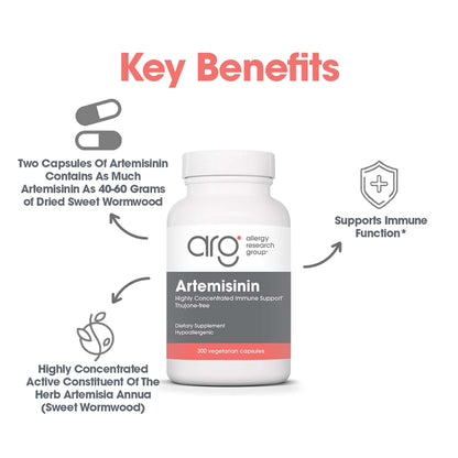 Allergy Research Group Artemisinin Supplement – GI Tract Support, 300 Count