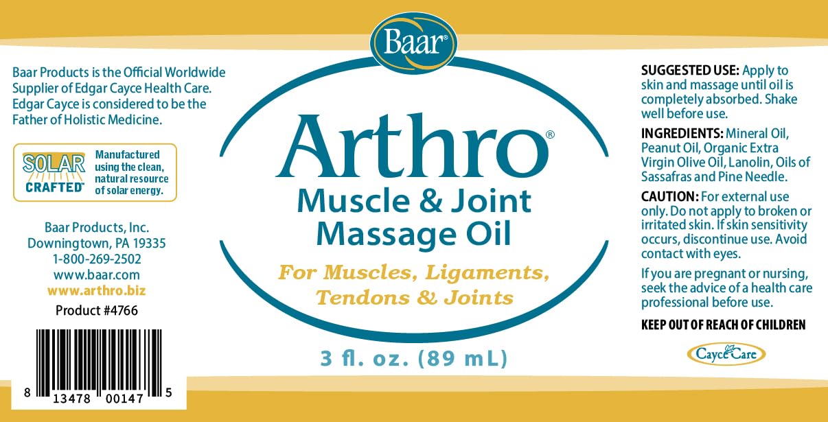 Arthro Muscle & Joint Massage Oil Roll-On, 3 fl oz