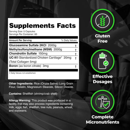 Species Nutrition Arthrolyze Joint Repair - UC-II, Glucosamine, MSM, Chondroitin (300 Capsules)