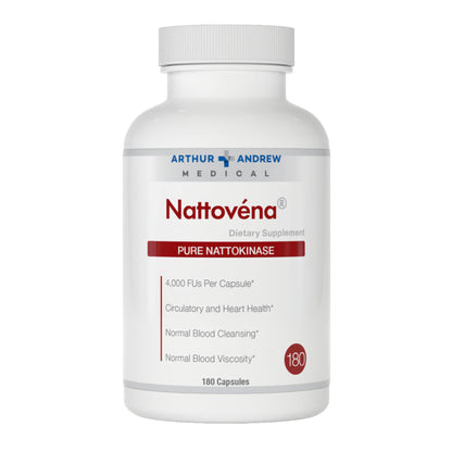 Nattovena Nattokinase – Arthur Andrew Medical, Double Strength 4,000 FU (180 caps)