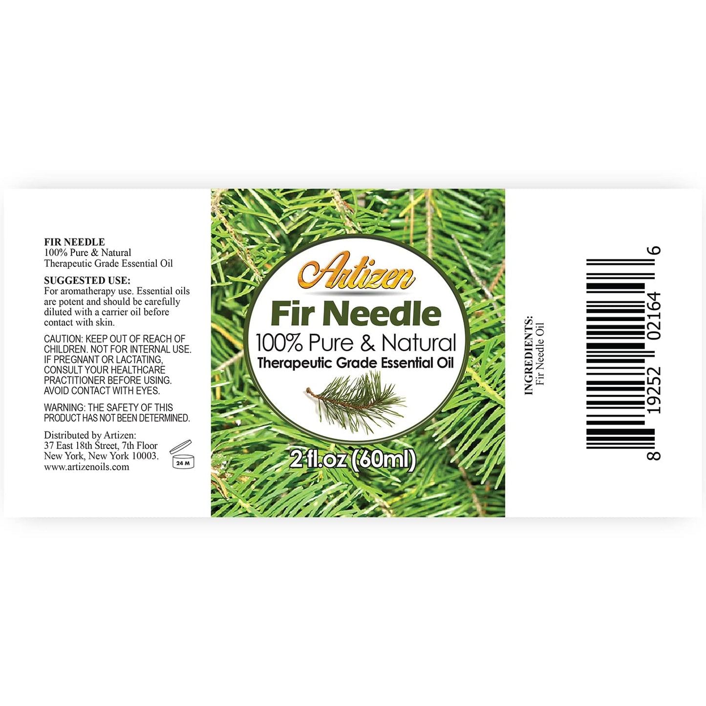Artizen Fir Needle Essential Oil 2oz – 100% Pure & Natural