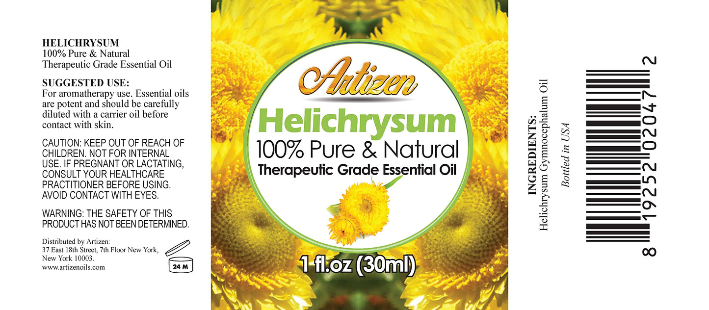 Artizen Helichrysum Essential Oil - 30ml / 1oz - 100% Pure & Natural