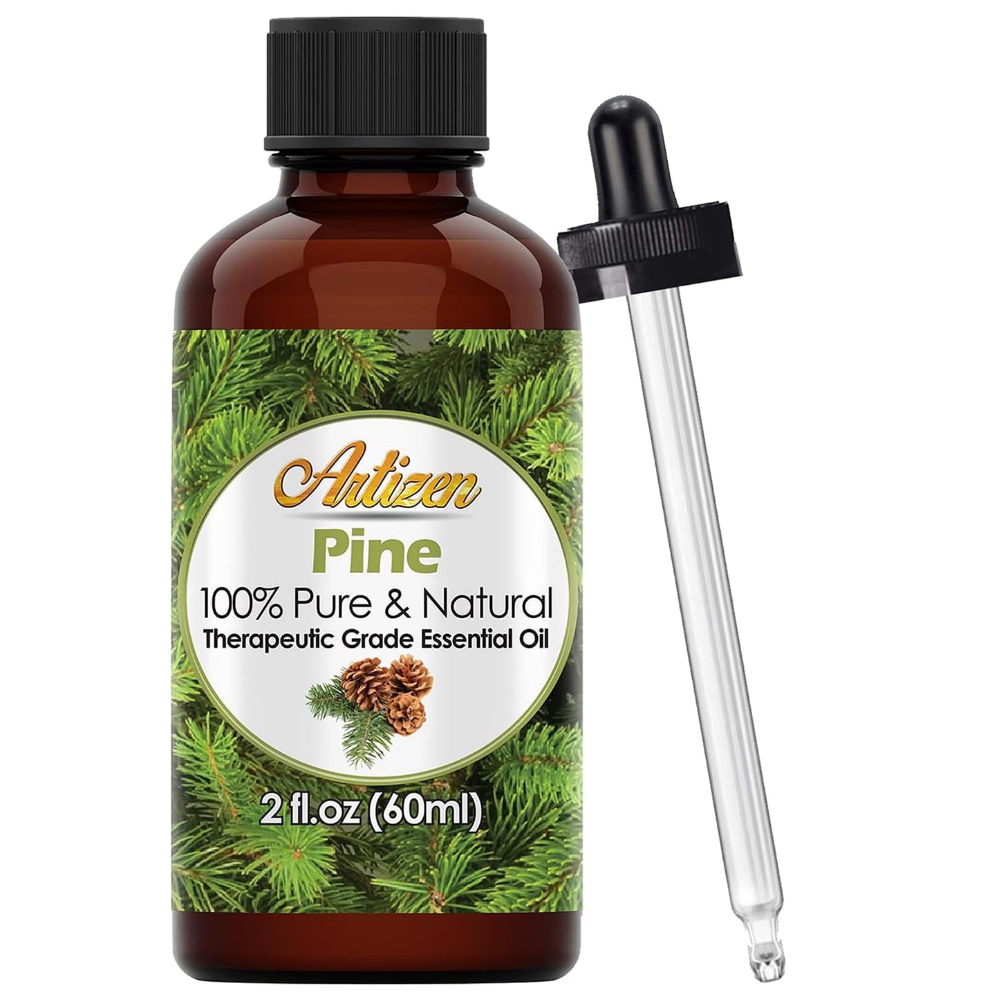 Artizen Pine Essential Oil 2oz – 100% Pure Pine Oil | 2 Fluid Ounces