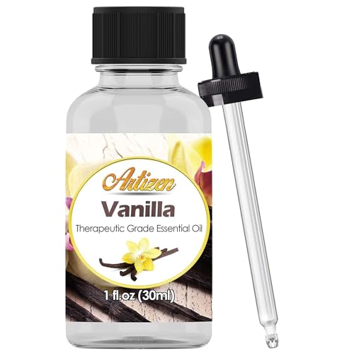 Artizen Vanilla Essential Oil – Therapeutic Grade – 1oz Bottle for Aromatherapy