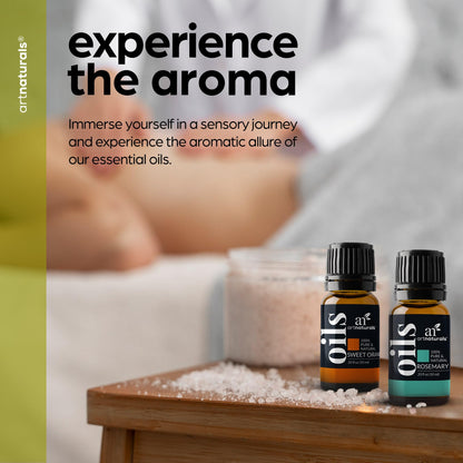 ArtNaturals Aromatherapy Top-6 Essential Oil Set (6x10ml) – Therapeutic Grade