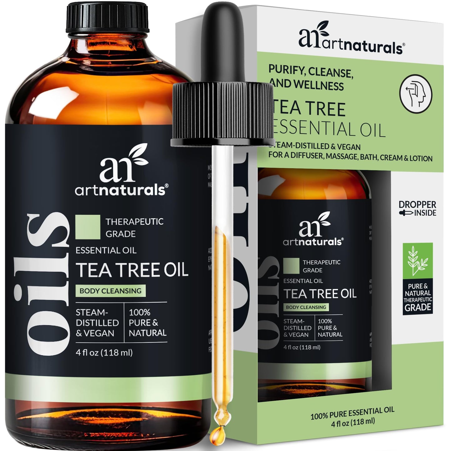 Tea Tree Essential Oil 4 oz | ArtNaturals – 100% Pure Therapeutic Grade Melaleuca