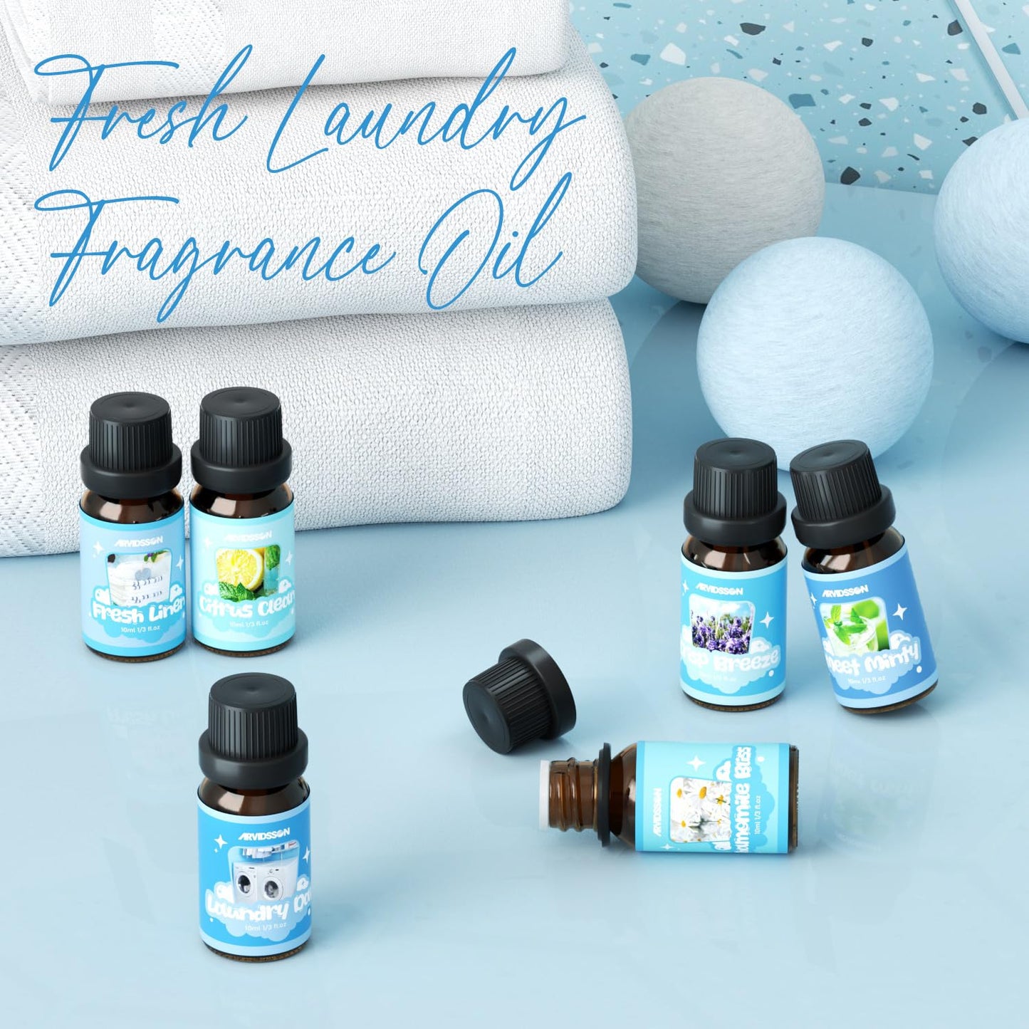 Laundry Collection Essential Oil Set | ARVIDSSON Natural Clean Fragrance