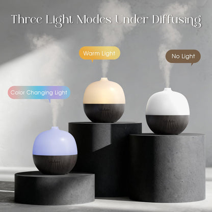ARVIDSSON 100ml Essential Oil Diffuser - Ultrasonic Diffuser with Mood Light (Dark Wood)