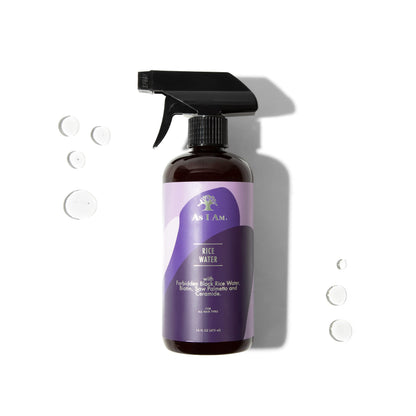 As I Am Hair Spray Rice Water 16oz - Forbidden Black Rice, Biotin & Saw Palmetto