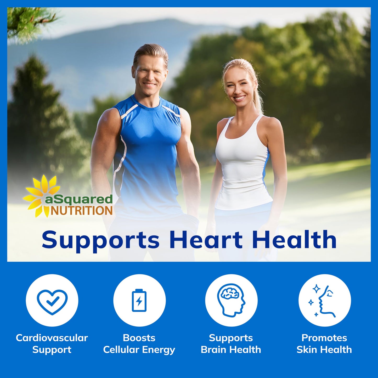 aSquared Nutrition CoQ10 400mg Max Strength – 200 Vegan Capsules