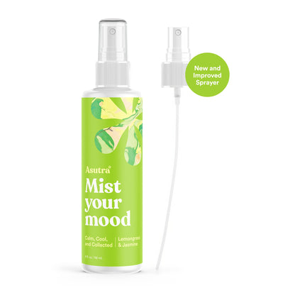 ASUTRA Multi-Use Essential Oil Aromatherapy Spray – Lemongrass & Jasmine, 4 fl oz