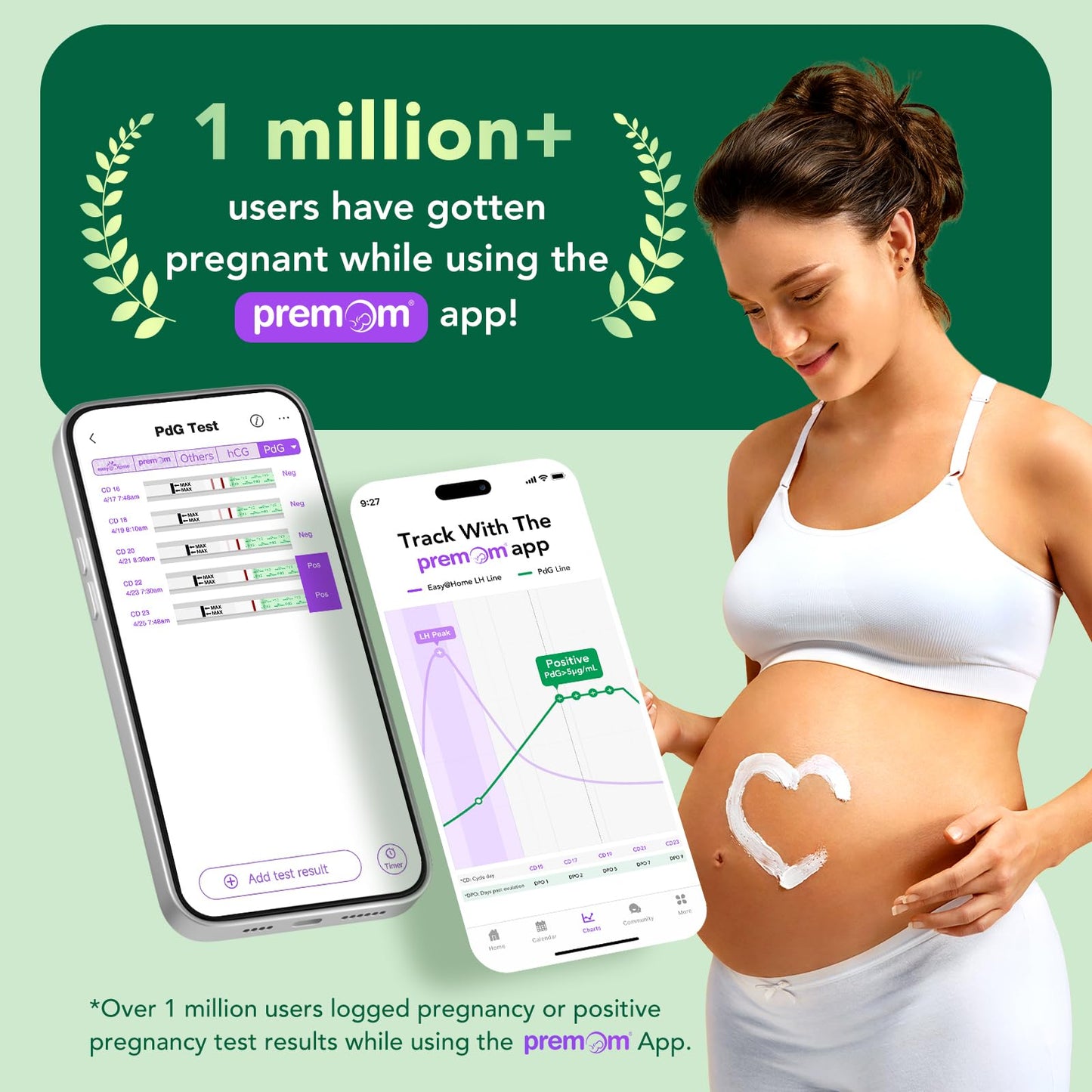 Easy@Home PdG Test Strips 10 Pack – Ovulation Tracking with Premom App