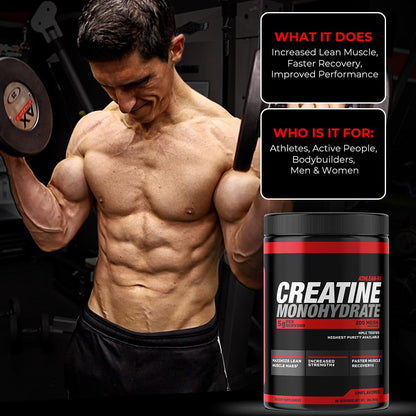 ATHLEAN-X X-CREATINE Pure Micronized Creatine Monohydrate Powder – 90 Servings | Gluten-Free, Non-GMO