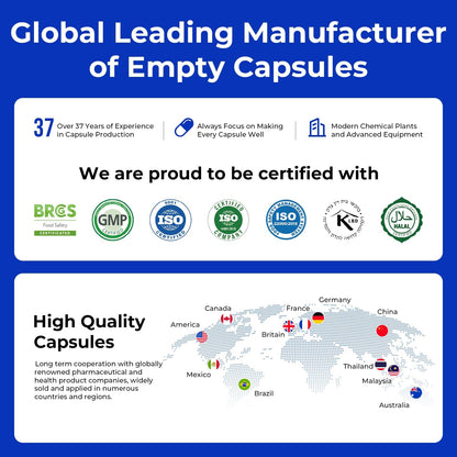 ATLEMISME Empty Vegan Capsules Size 1 – 500-Count DIY Capsules for Filling | Includes 2 Micro Lab Spoons