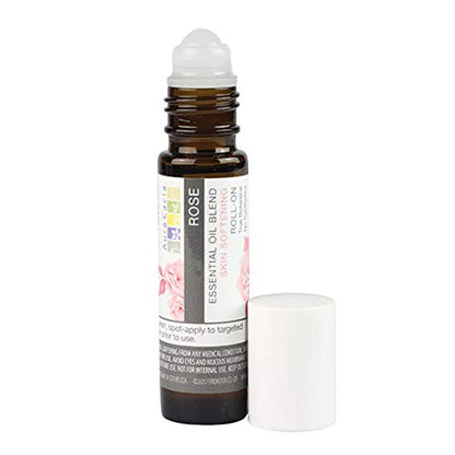 Aura Cacia Rose Roll-On – 0.31 fl oz | Rose Essential Oil Blend