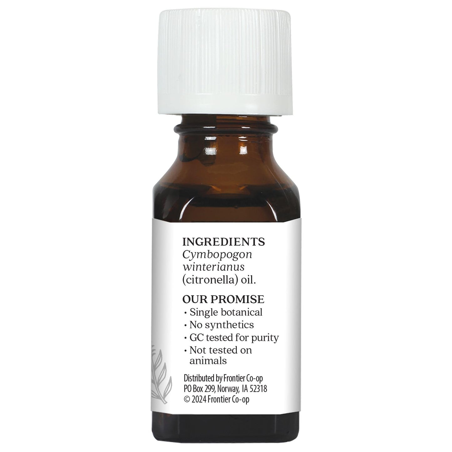Aura Cacia Pure Essential Oil Citronella Java 0.5 oz – 6 Per Case