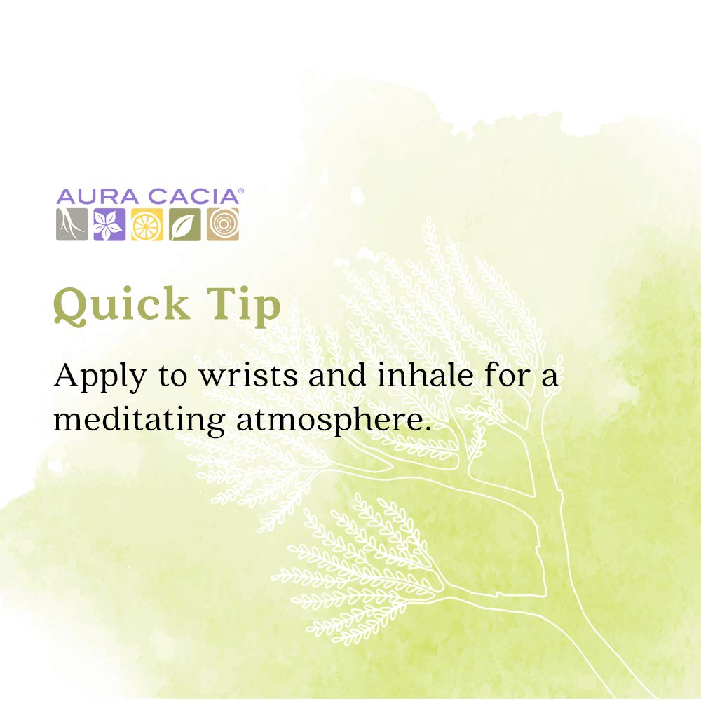 Aura Cacia Frankincense Roll-On | GC/MS Tested for Purity | 0.31 oz (9.2 ml)
