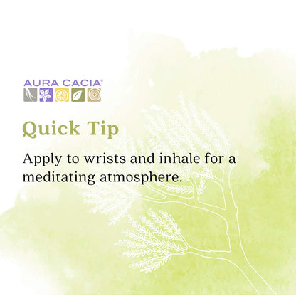 Aura Cacia Frankincense Roll-On | GC/MS Tested for Purity | 0.31 oz (9.2 ml)