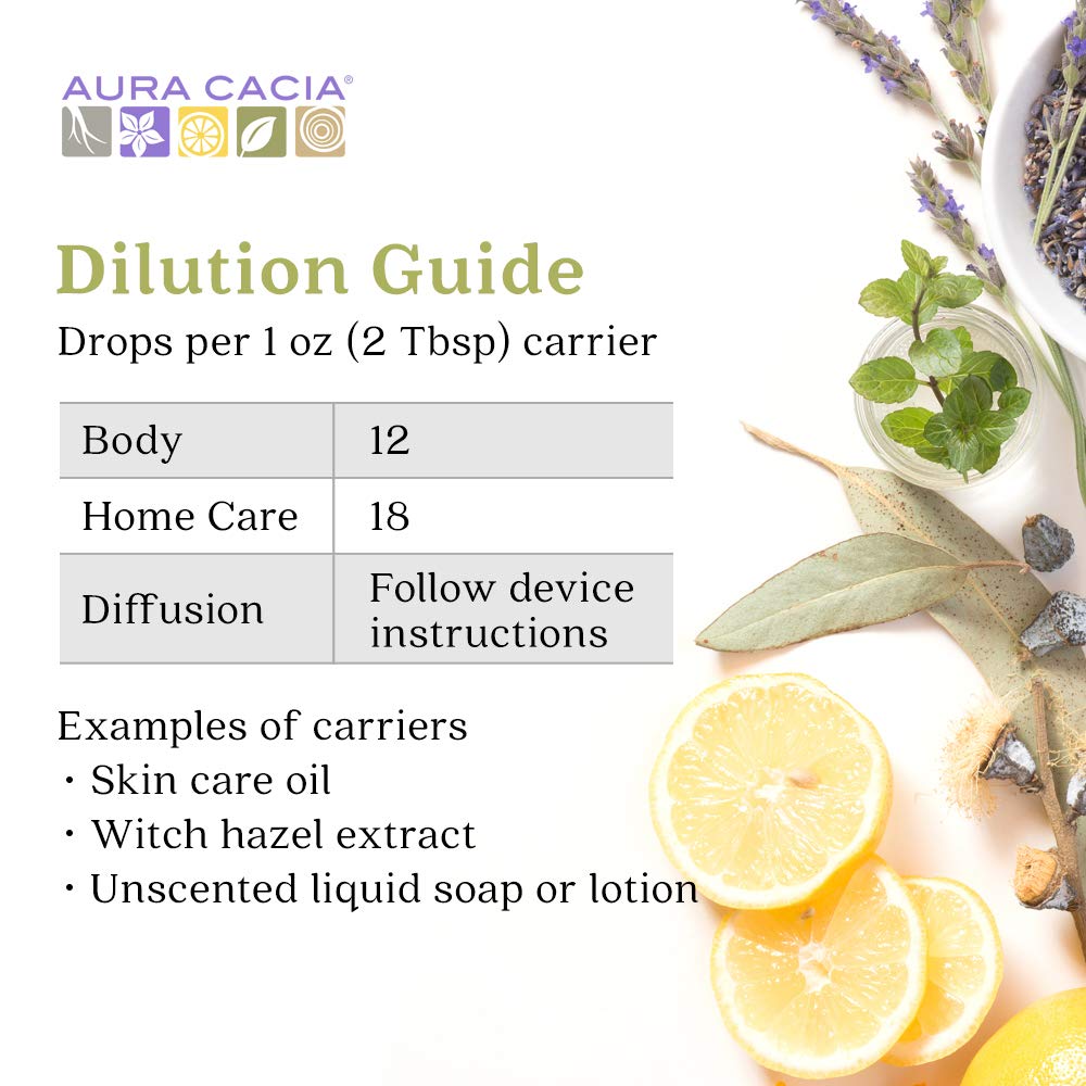 Aura Cacia 100% Pure Geranium Essential Oil | Certified Organic, GC/MS Tested for Purity | 7.4 ml (0.25 fl. oz.) | Pelargonium graveolens