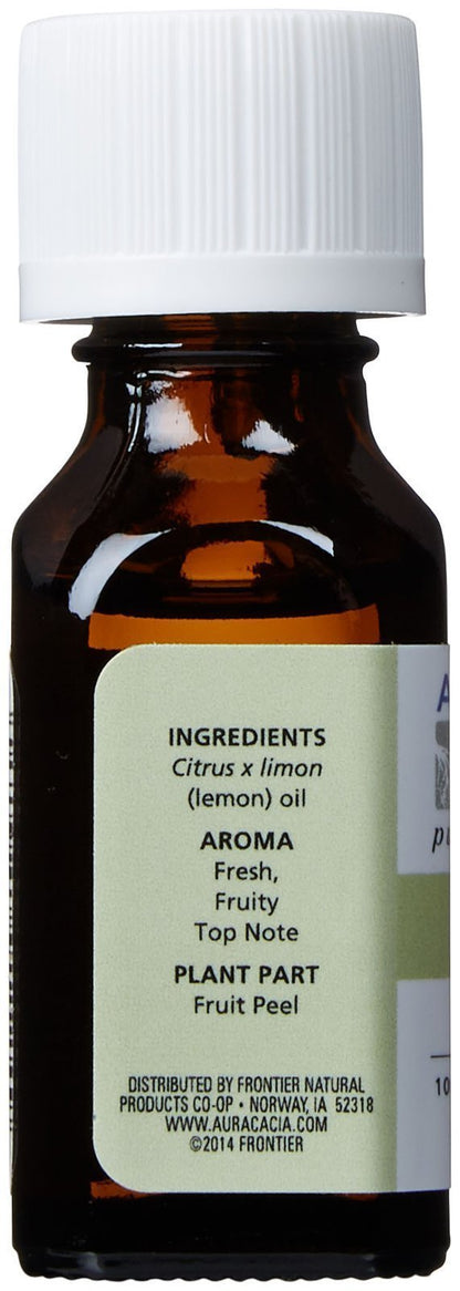 Aura Cacia 100% Pure Lemon Essential Oil - 0.5 oz