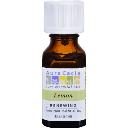 Aura Cacia 100% Pure Lemon Essential Oil - 0.5 oz