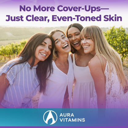 Aura Vitamins Vitiligo Capsules 60 Count | Support Skin Pigmentation & Reduce White Spots