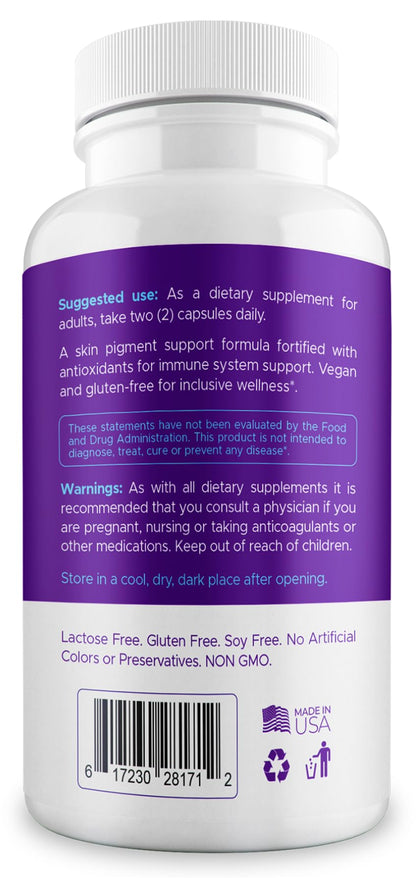Aura Vitamins Vitiligo Capsules 60 Count | Support Skin Pigmentation & Reduce White Spots