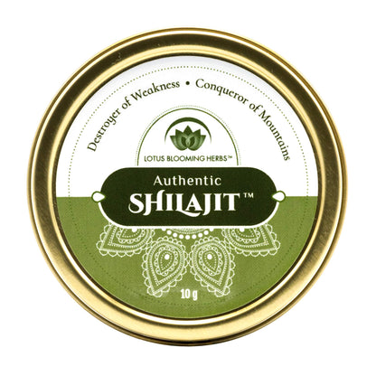 Lotus Blooming Herbs Authentic Shilajit Resin – 100% Pure Gold Grade Himalayan Shilajit, 10g