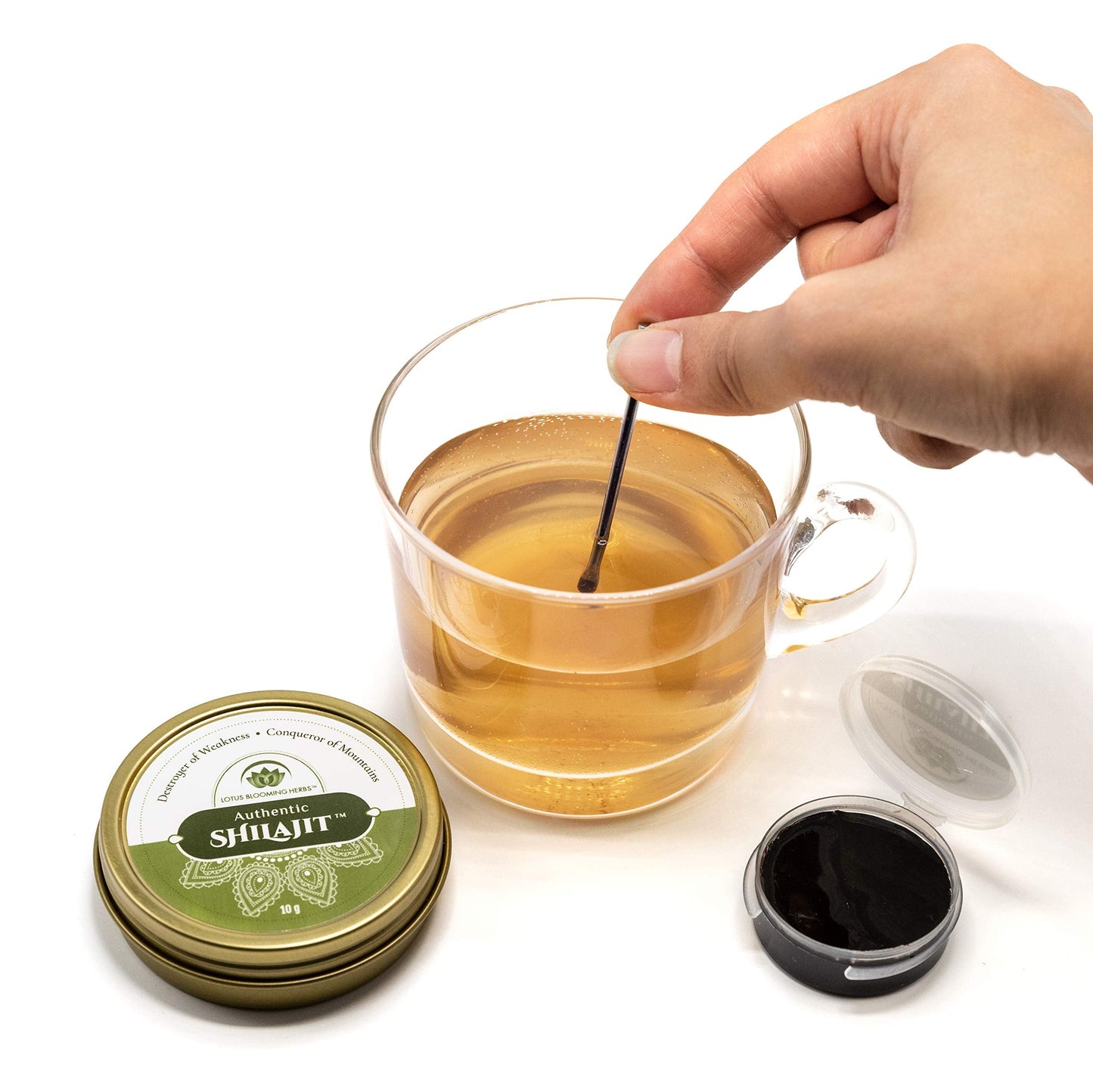 Lotus Blooming Herbs Authentic Shilajit Resin – 100% Pure Gold Grade Himalayan Shilajit, 10g