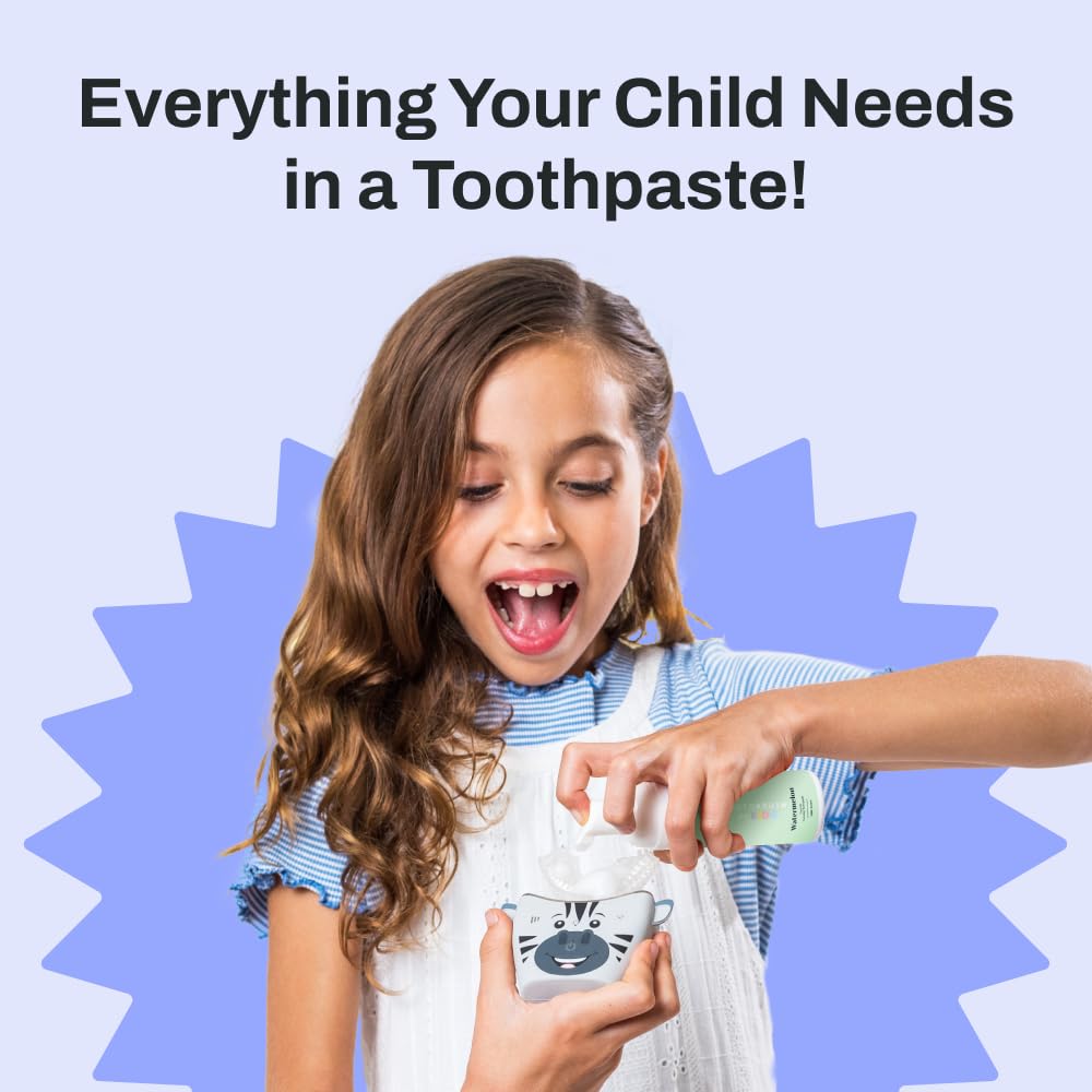 autobrush Fluoride Foaming Toothpaste for Kids - Watermelon Flavor, Whitening & Deep Cleaning