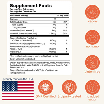 Avantera Elevate Gummies – Premium Nootropic for Focus, Memory & Energy