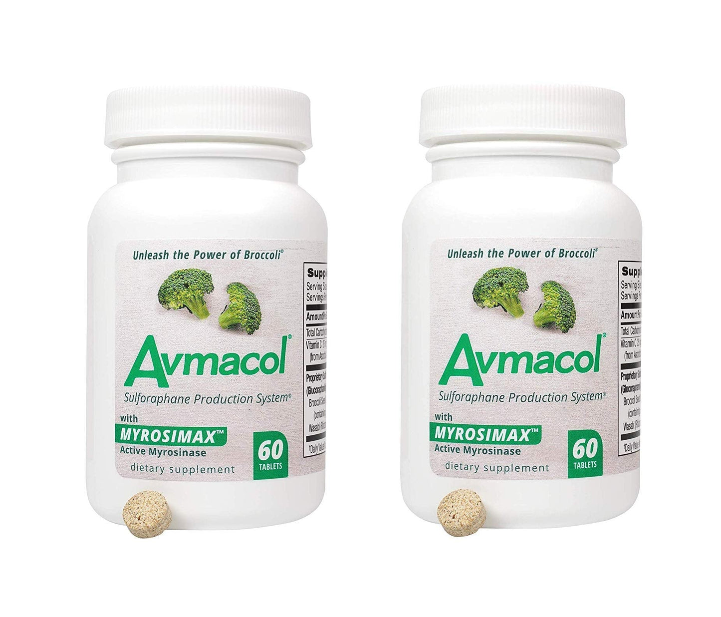AVMACOL® 120 Sulforaphane with Myrosinase – 2 Bottle Value Pack