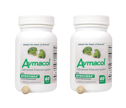 AVMACOL® 120 Sulforaphane with Myrosinase – 2 Bottle Value Pack
