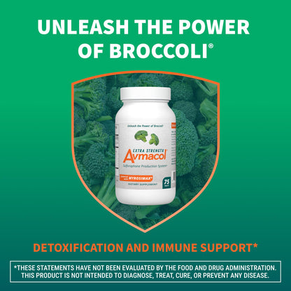 Nutramax Avmacol Extra Strength – #1 Researched Sulforaphane-Producing Detox & Immune Support (75 Tablets)