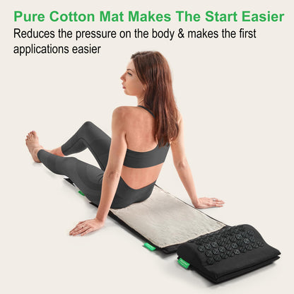 AyurMat Acupressure Mat & Pillow Set – Full Body Pro Kit