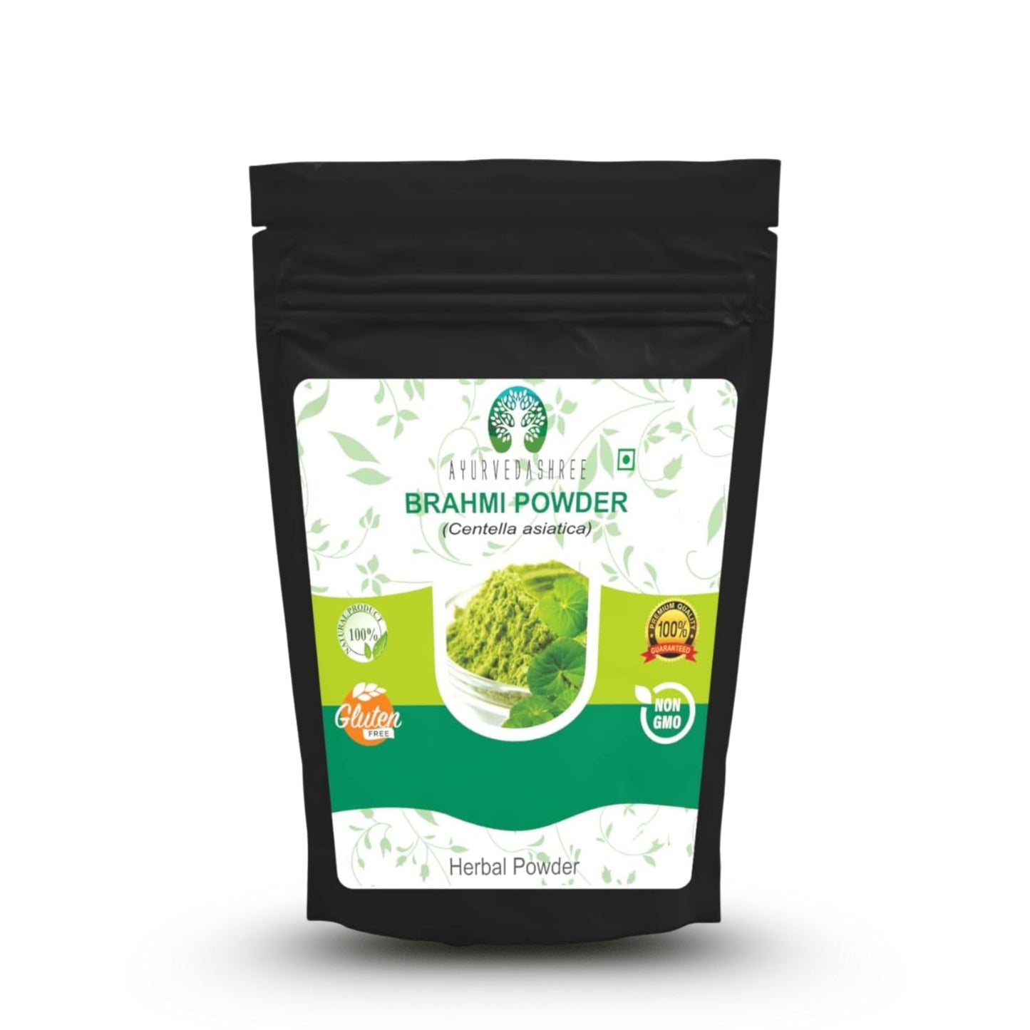 AYURVEDASHREE Centella Asiatica Powder 200g – Gotu Kola, Brahmi, Mandupakarni | Non-GMO, Gluten-Free, Vegan