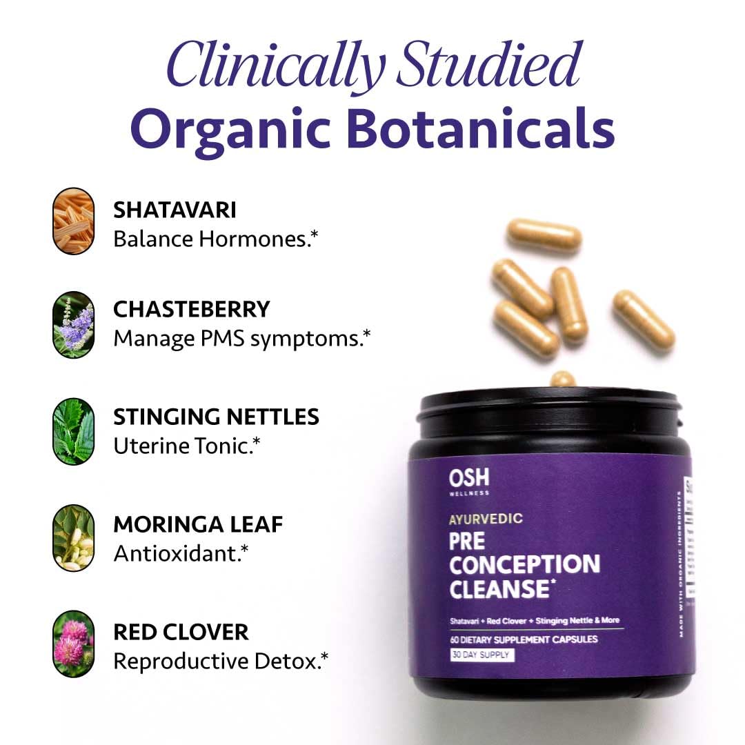 Ayurvedic Preconception Cleanse – Ovarian & Uterus Support | 30 Day Supply