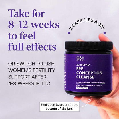 Ayurvedic Preconception Cleanse – Ovarian & Uterus Support | 30 Day Supply