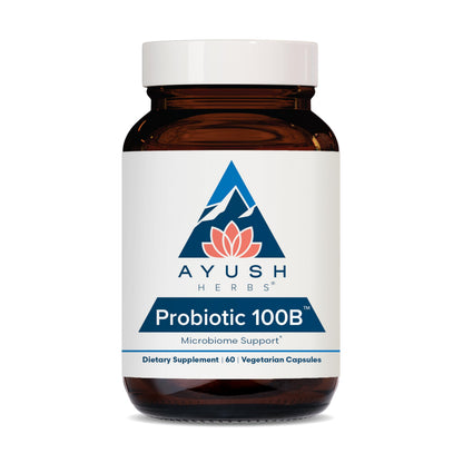 Ayush Herbs All-Natural Probiotic 100B, 60 Capsules – AY147