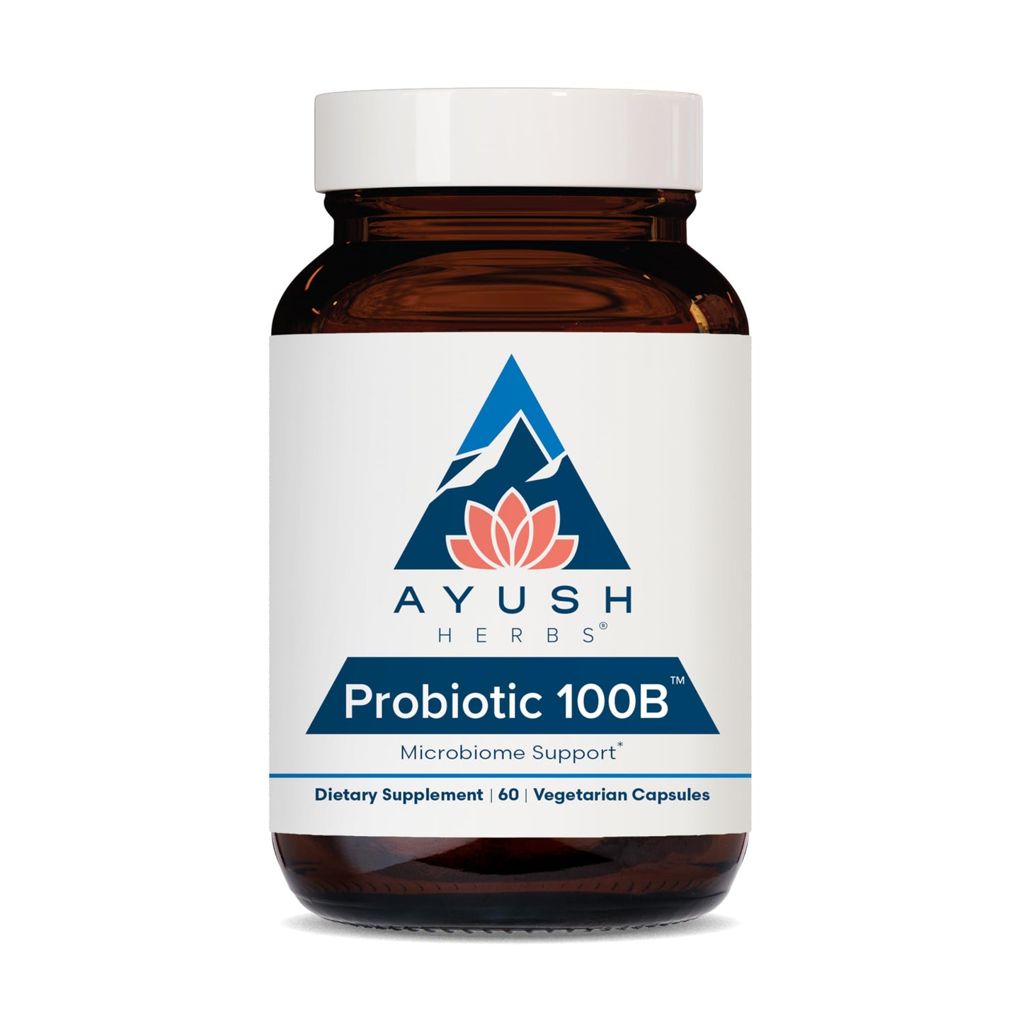 Ayush Herbs All-Natural Probiotic 100B, 60 Capsules – AY147