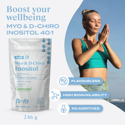 B-FIT B Inositol Supplement for Women – Myo & D-Chiro Inositol 40:1, 60 Servings, 2-Month Supply