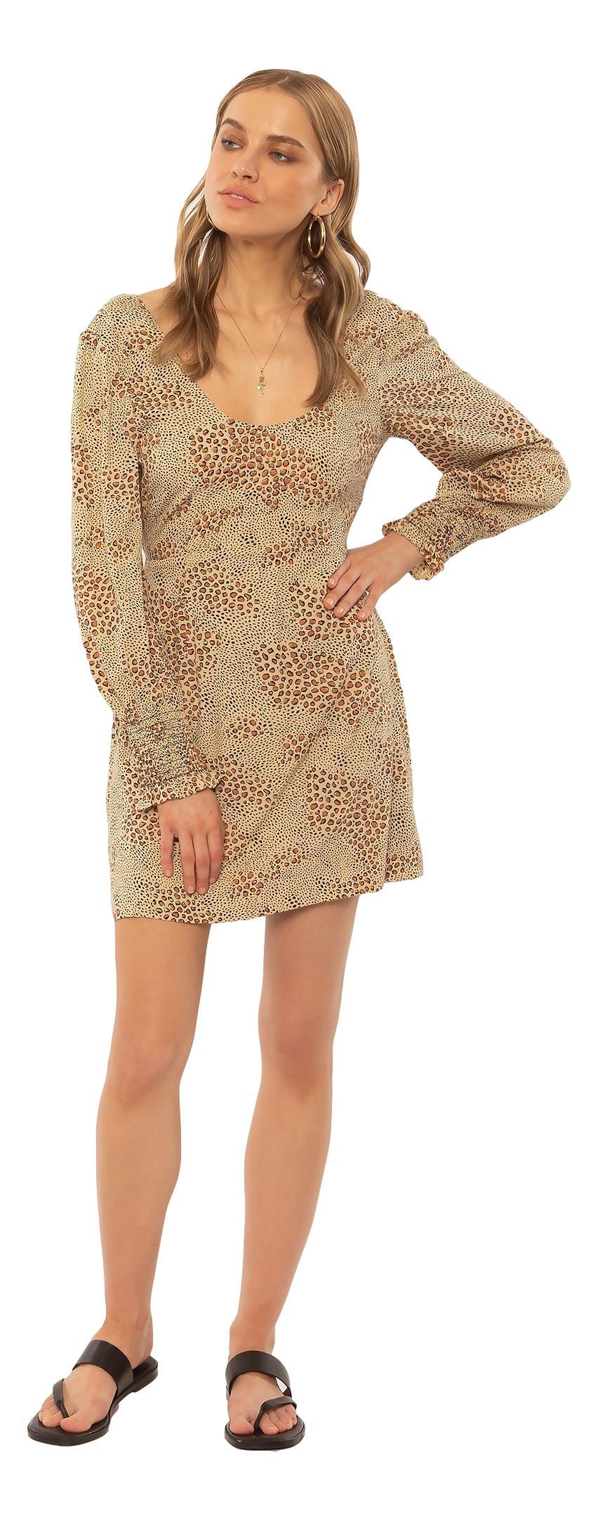 Amuse Society Windswept L/S woven mini dress